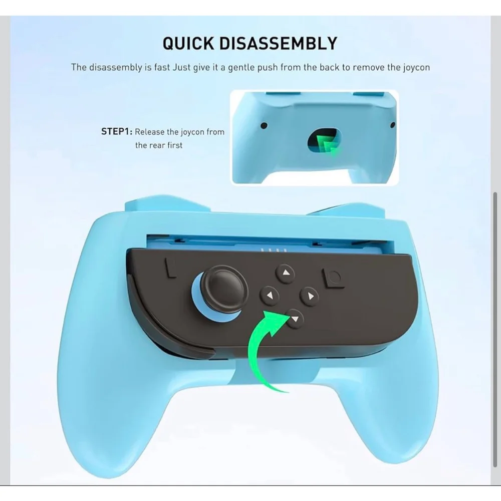 NEW Switch 2 Joy-Con Controller Grips One Size Orange Blue